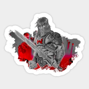 King of Power! (Black, White and Red) Variant Sticker